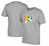Men's San Jose Sharks Gray Reebok Rainbow Pride Short Sleeve T-Shirt FengYun,baseball caps,new era cap wholesale,wholesale hats